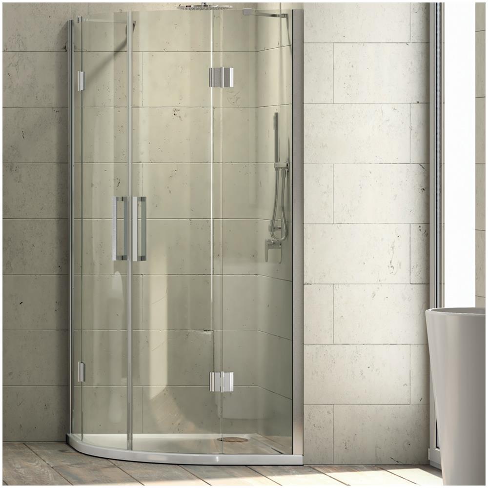 Box Cabina Doccia Angolare Corner Due Ante Scorrevoli Cristallo Temprato *** Misure : 78-80x78-80xh195 Cm - Foto 1