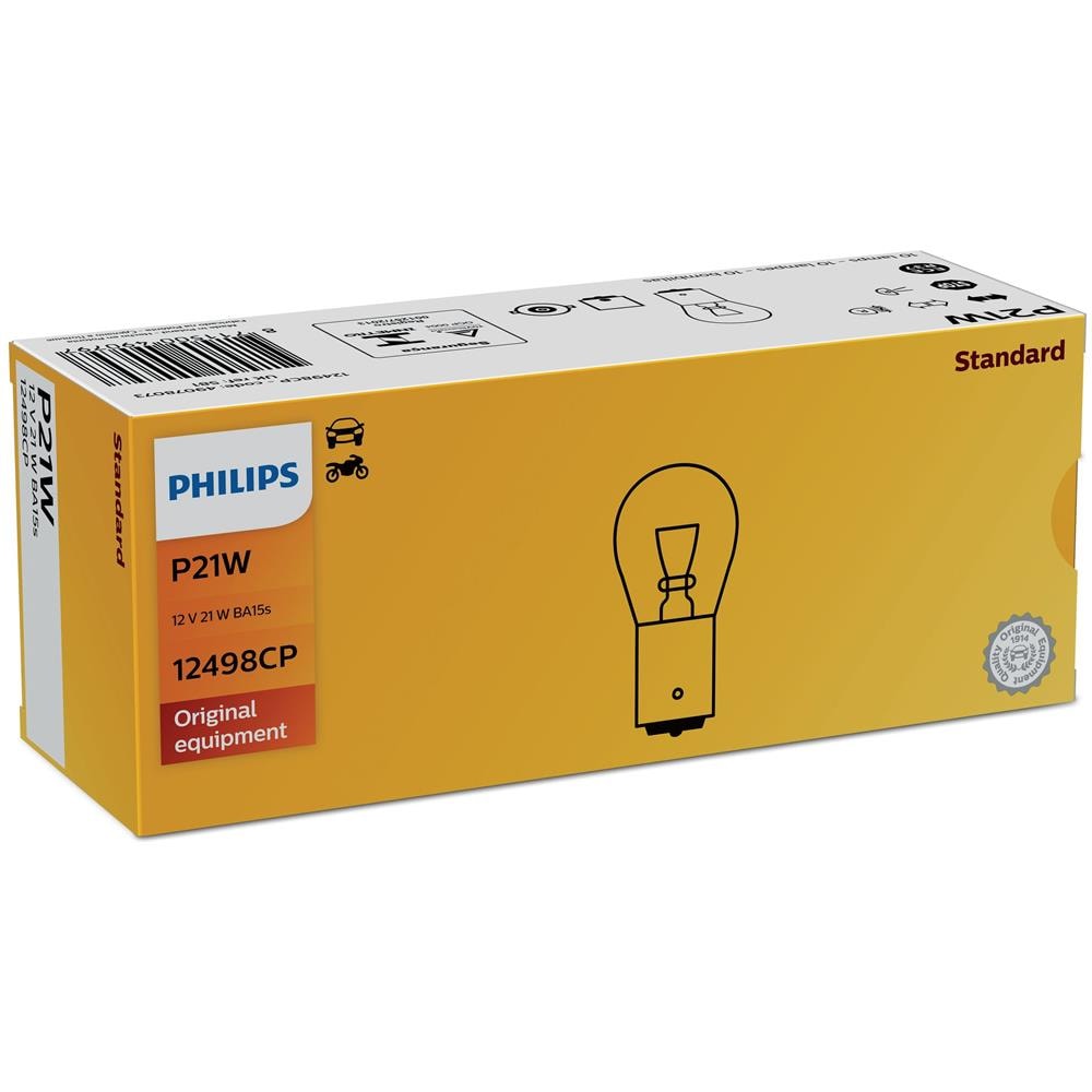 Sentiti al sicuro, guida con sicurezza. Lampade di segnalazione Philips. P21W, 21 W, 12 V. - Foto 4