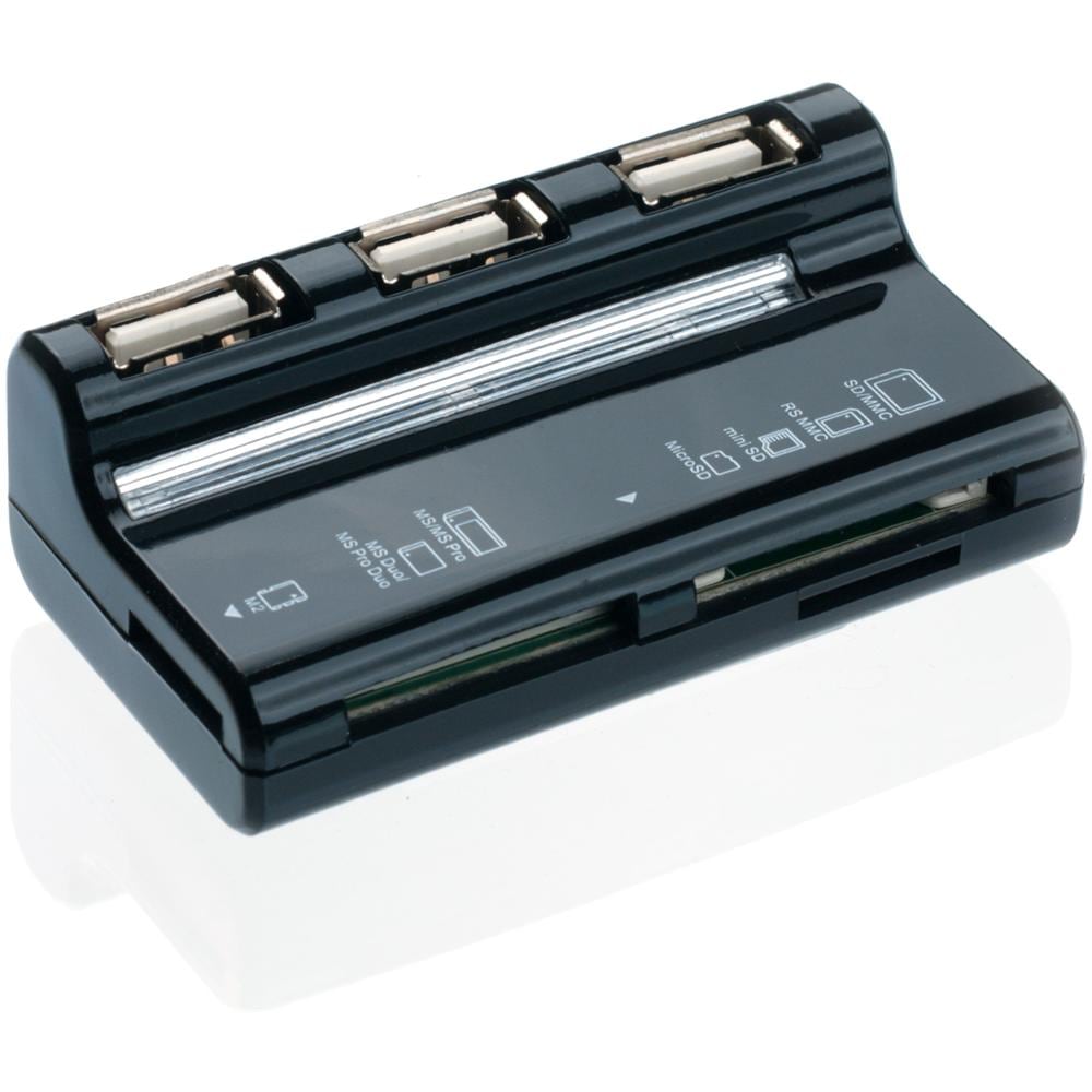 CI-87, USB 2.0, Memory Stick (MS) , microSD (TransFlash) , microSDHC, miniSD, miniSDHC, MMC, MS Duo, MS Micro (M2) , MS, Nero, - Microsoft Windows 98/2000 / XP / Vista / 7, - Mac OS 10.1.2 + - Foto 1