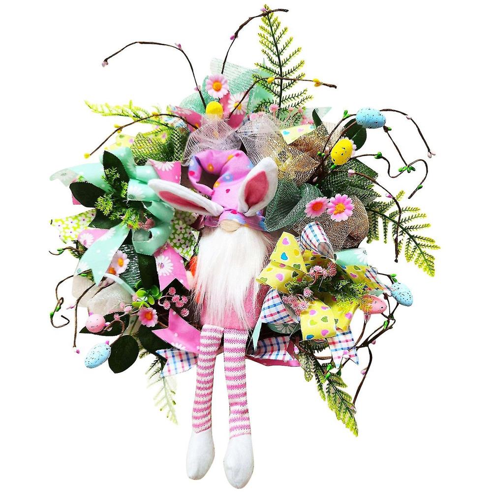 Ghirlanda Pasquale Per Porta - Uova Color Pastello, Decorazione Primaverile - Foto 3