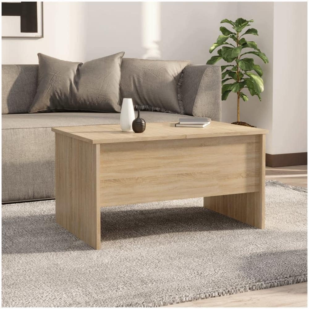Tavolino Salotto Rovere Sonoma 80x50x42,5 Cm Legno Multistrato - Foto 2