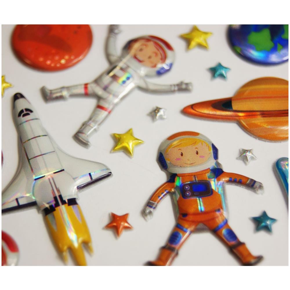 Stand Di Decorazione Per Bambini - Astronauti - Adesivi 3d - Foto 1