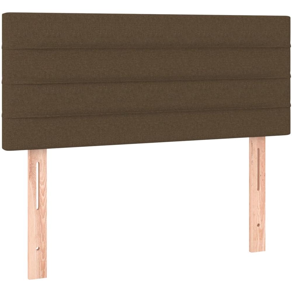 Testiera Marrone Scuro 90x5x78/88 Cm In Tessuto - Foto 1