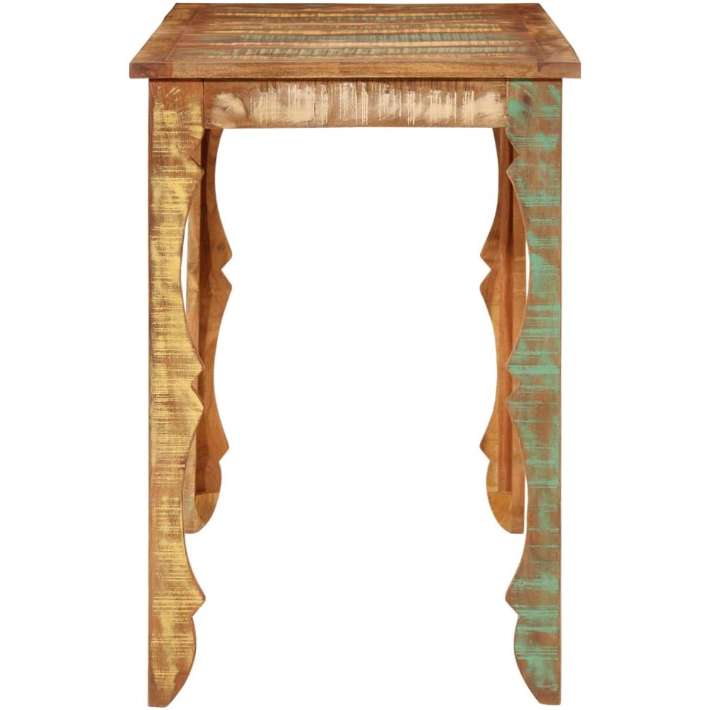 Tavolo Da Pranzo 110x52x76 Cm In Legno Massello Di Recupero - Foto 3