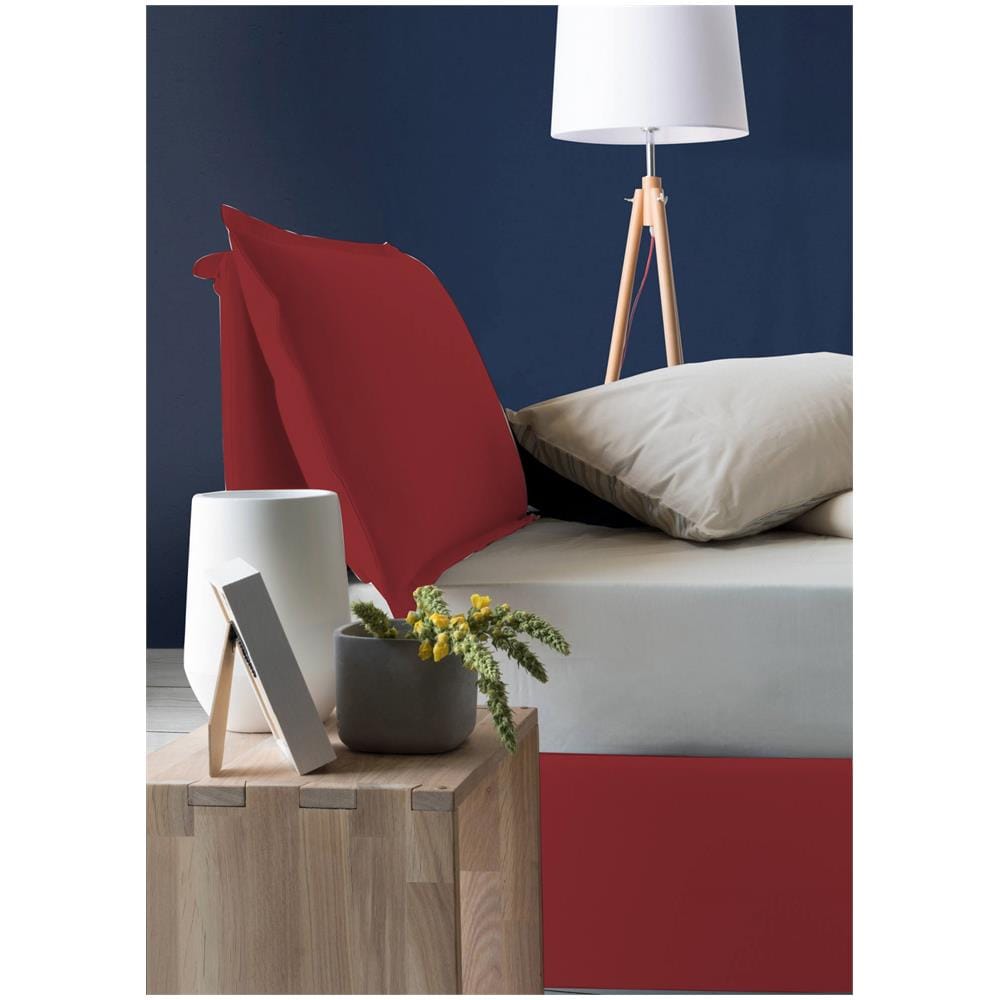 Letto Singolo Gemma, Letto Contenitore Con Rivestimento In Tessuto, 100% Made In Italy, Apertura Frontale, Adatto Per Materasso Cm 80x200, Rosso - Foto 4