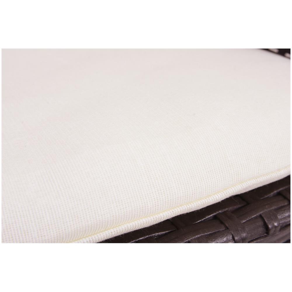 Set Salotto Da Esterno Urano, Set Da Giardino Con Cuscini, Salottino Indoor E Outdoor Effetto Rattan, 100% Made In Italy, Marrone - Foto 4