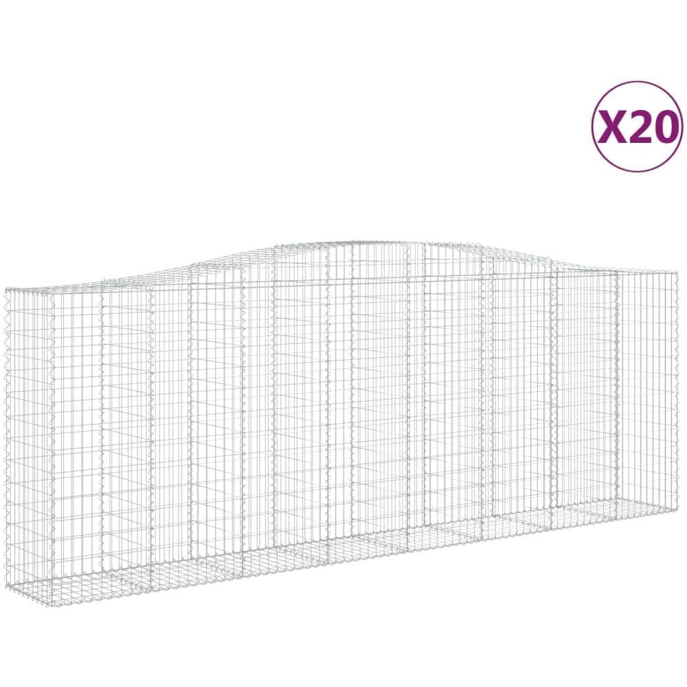 Cesti Gabbioni Ad Arco 20 Pz 400x50x140/160 Cm Ferro Zincato - Foto 2