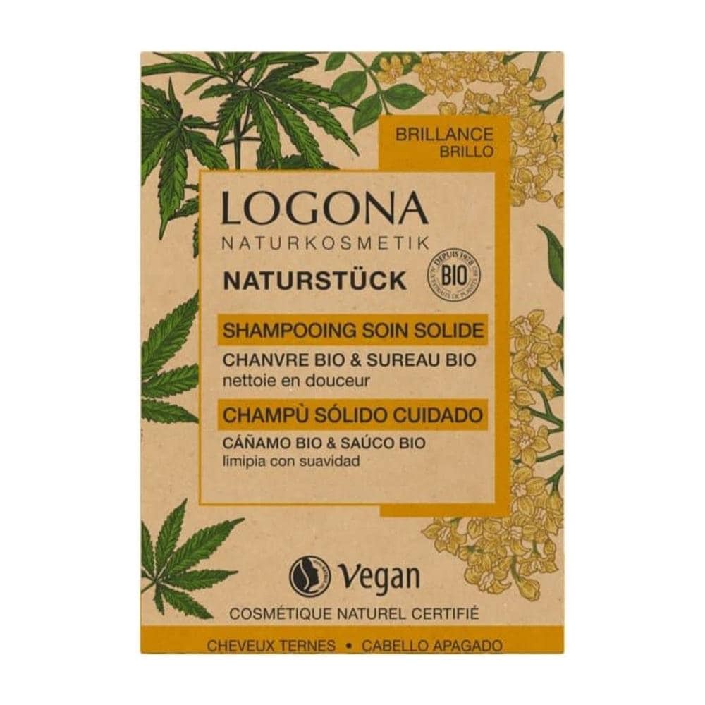 Solid Care Shampoo 60g Canapa Biologica E Sambuco Capelli Opaci Logona - Foto 1