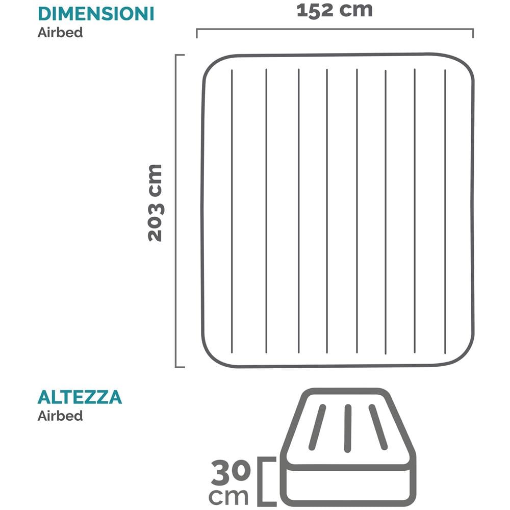 64118ND - Materasso Gonfiabile Matrimoniale Dura-Beam Pillow Rest Mid-Rise 152x203x30 cm - Foto 7