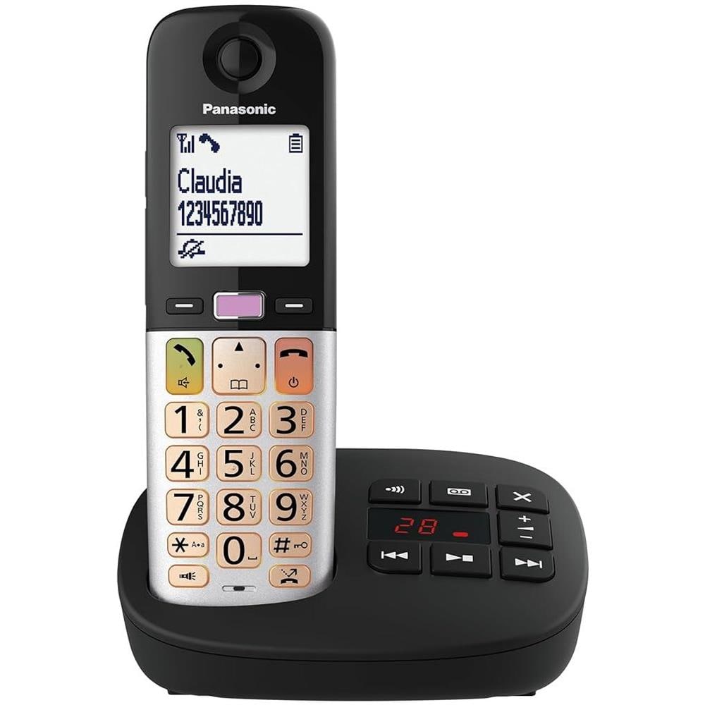 Telefono Cordless Digitale con Segreteria Telefonica Colore Nero - Foto 2