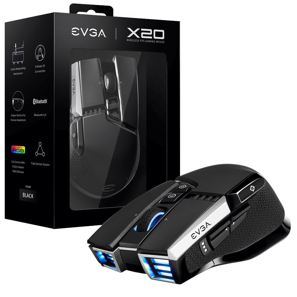 X20 mouse Giocare Ambidestro RF Wireless + Bluetooth + USB Type-A Ottico 16000 DPI - Foto 1