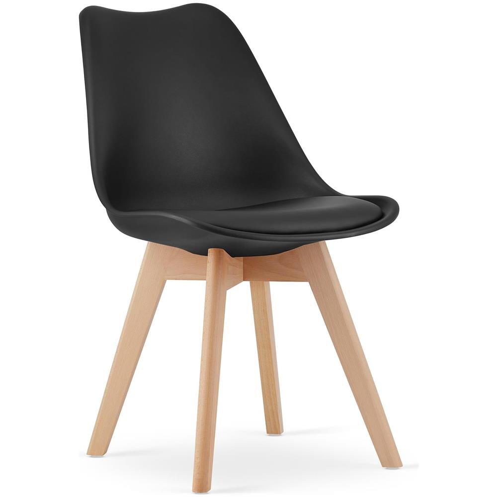 Sedia RIXK - Sedia ergonomica da pranzo nera x2 - Foto 2