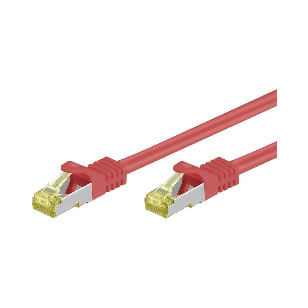 ICOC R7-7SS-005-RE - Cavo Patch Cat. 7 Plug RJ45 6A S / FTP LSZH 0,5m Rosso - Foto 1
