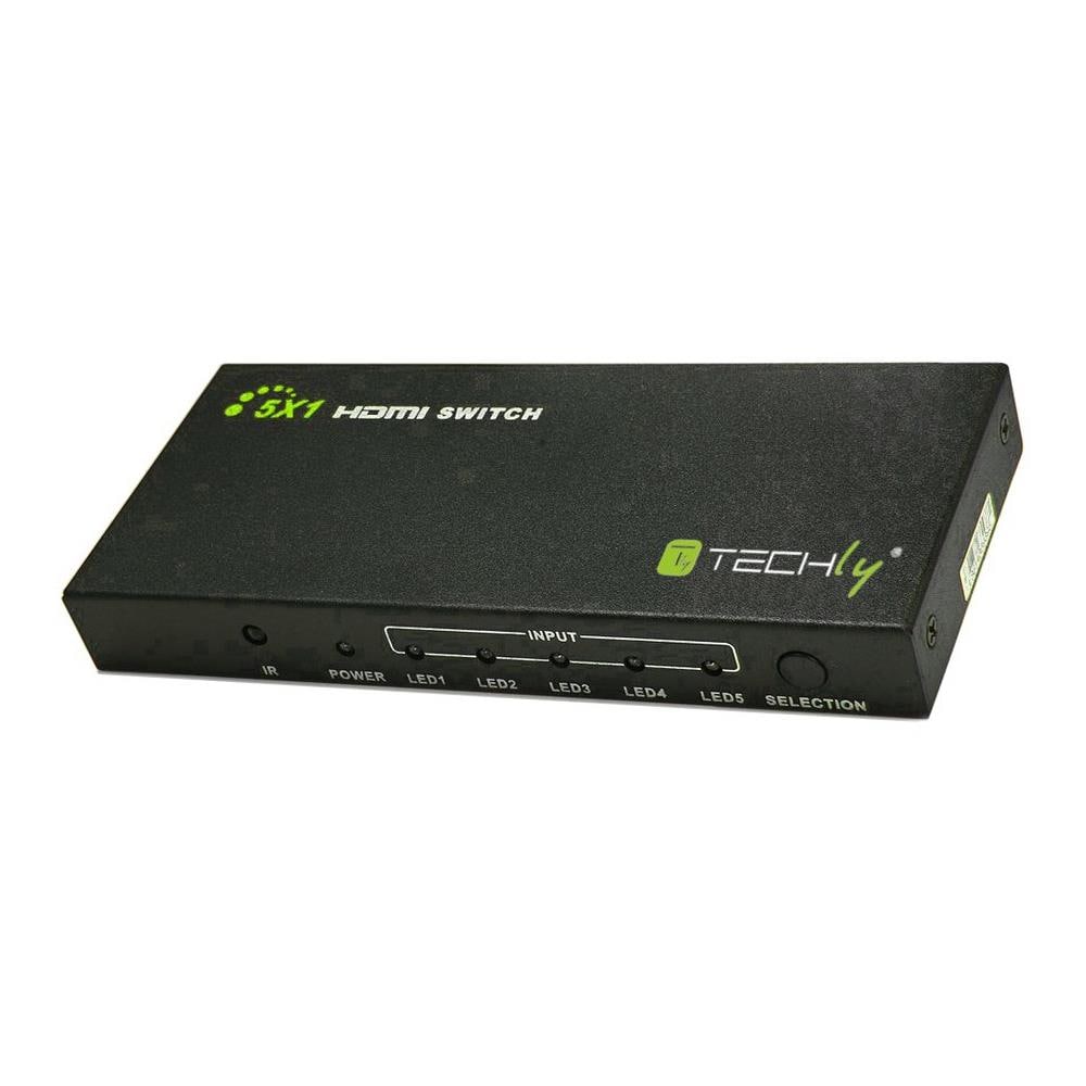 IDATA HDMI-4K51 - Switch HDMI 5 IN 1 OUT con Telecomando, 4Kx2K, 3D - Foto 1