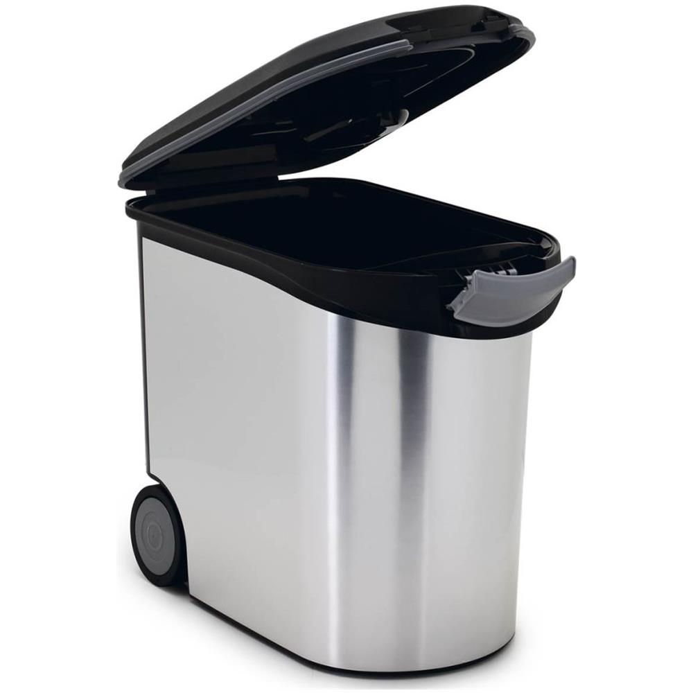 Contenitore Di Cibo Per Animali 12 Kg 35 L Argento 794073 - Foto 4