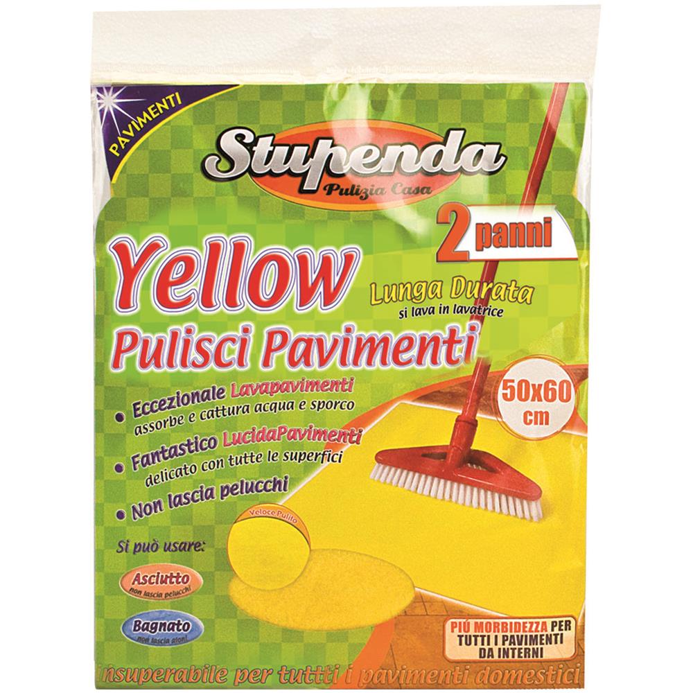 Panni Pavimento Yellow 50x60 Cm 2 Pezzi - Foto 1