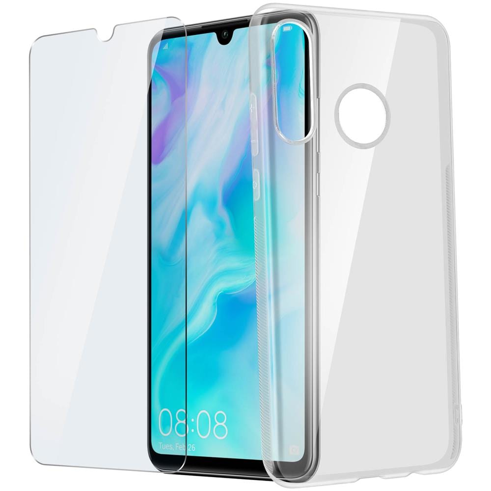 Cover Posteriore + Pellicola Vetro Temperato Trasparente Huawei P30 Lite - Foto 6