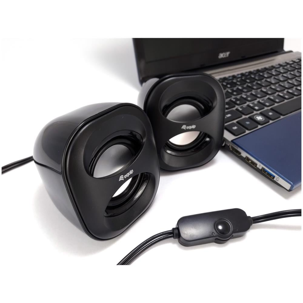 Speaker Usb 2.0 Black Red - Foto 2