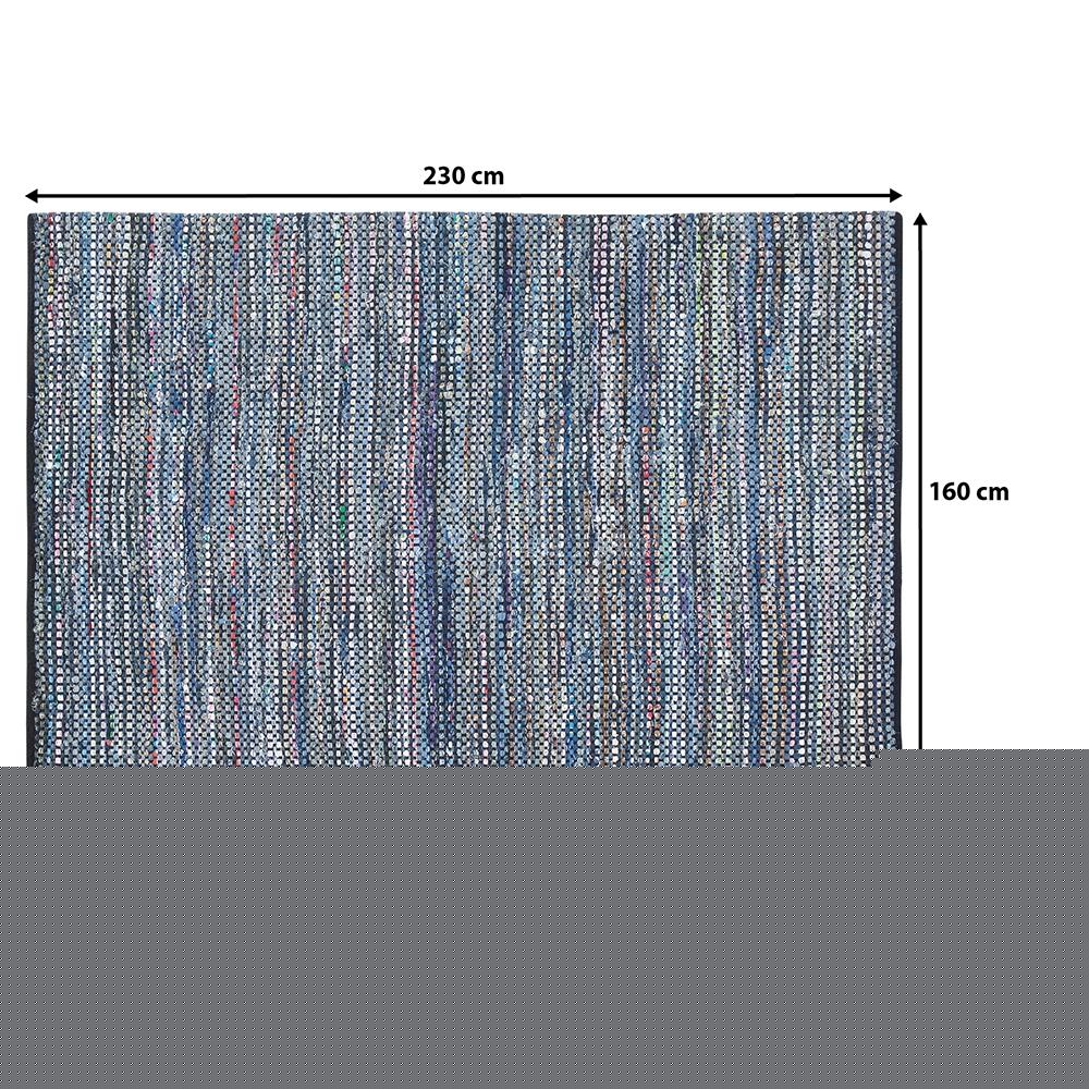Tappeto Multicolore In Cotone - 160x230cm - Alanya - Foto 2