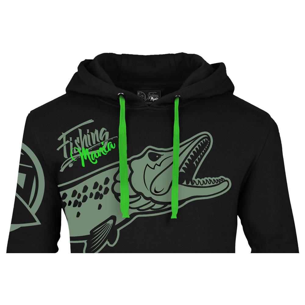Felpa Cappuccio Mod. fishing Mania Pike Pesca (xl) - Foto 8