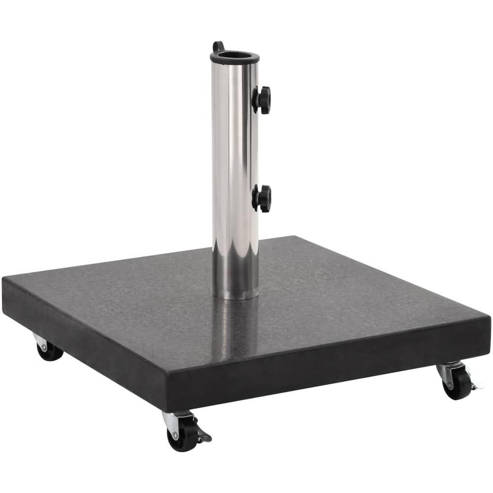 Base Per Parasole In Granito 30 Kg Quadrata Nera - Foto 1