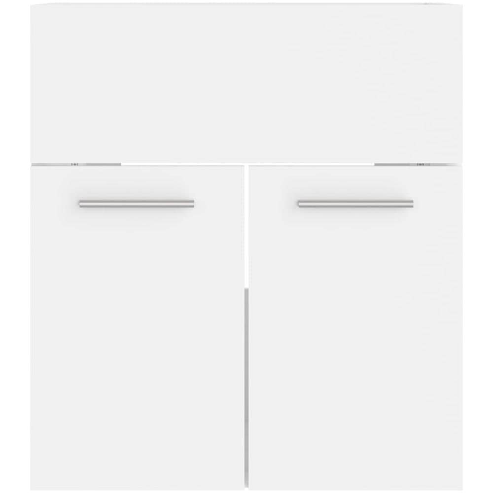 Set Mobili da Bagno Bianco in Legno Multistrato - Foto 8