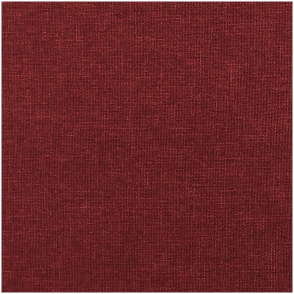 Poggiapiedi con Gambe in Legno Rosso Vino in Tessuto - Foto 2