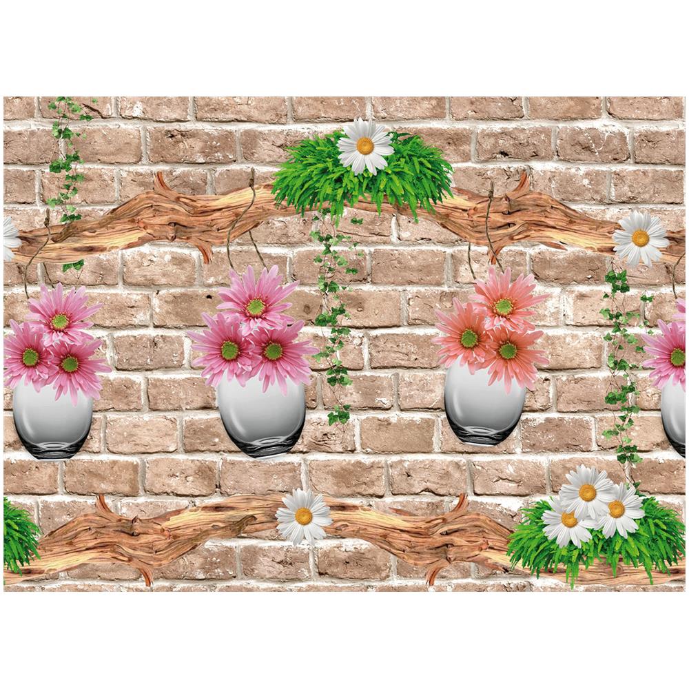 Tappeto Passatoia Cucina Digitale Antimacchia Retro Antiscivolo Vase Floreale 50x180 Vase - Foto 2