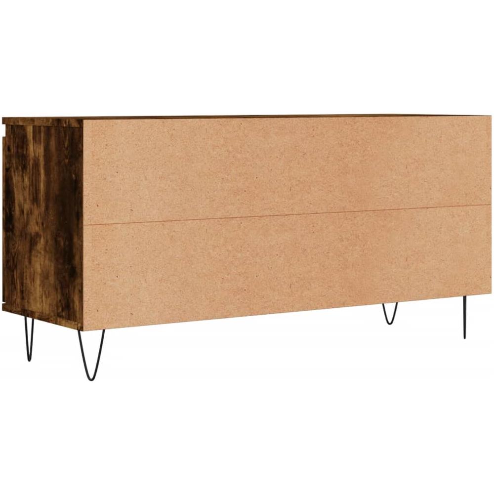 Mobile Porta Tv Rovere Fumo 104x35x50 Cm In Legno Multistrato - Foto 8