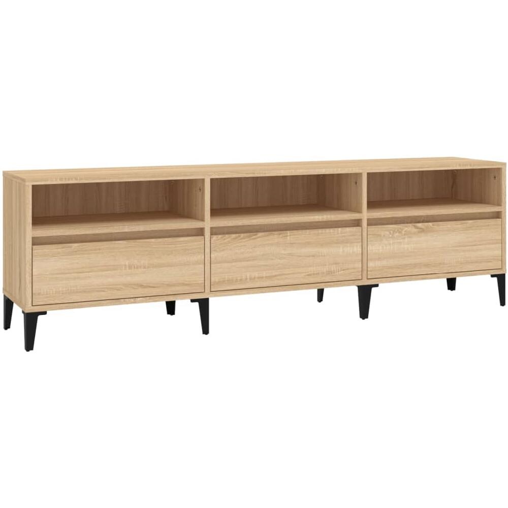 Mobile Porta Tv Rovere Sonoma 150x30x44,5 Cm Legno Multistrato - Foto 2