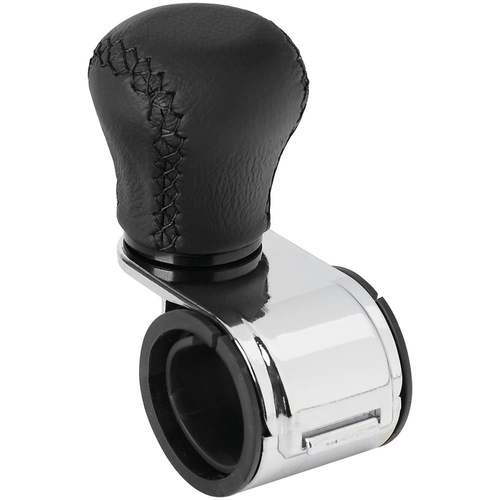 Revolve, Pomello Volante In Pelle Con Cuciture Nere, Staffa Cromata - Foto 1