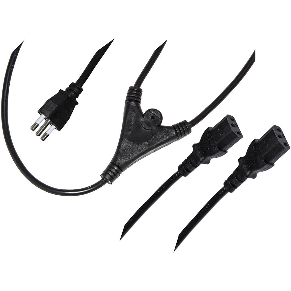 LKITX2 cavo di alimentazione Nero 1,7 m 2 x Attacco C13 - Foto 1