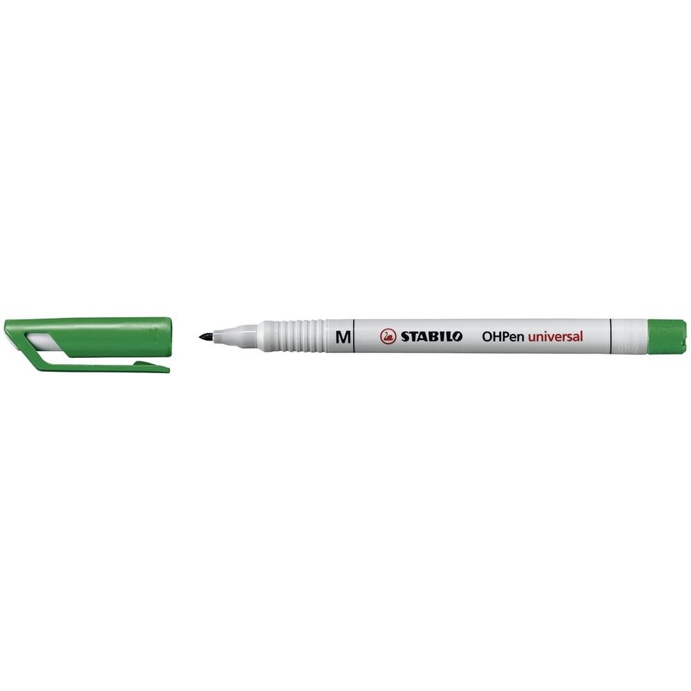 OHPen universal Cancellabile - Marcatore - Tratto Medio (1 mm) - Confezione da 10 - Verde - Foto 2
