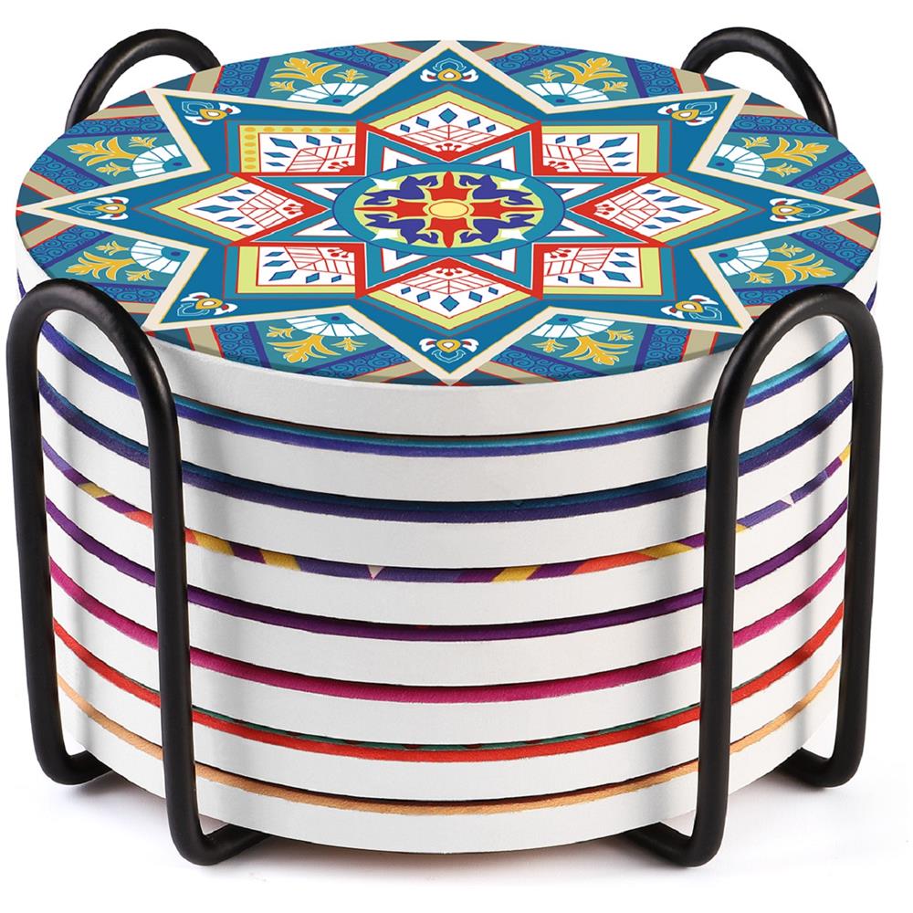 8 confezioni di set di sottobicchieri assorbenti per bevande - Foto 1