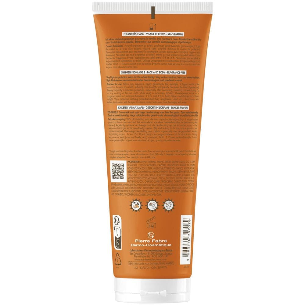 Eau Thermale Avene Solare Latte Bambino SPF 50+ 250 ml Nuovo Pack - Foto 2