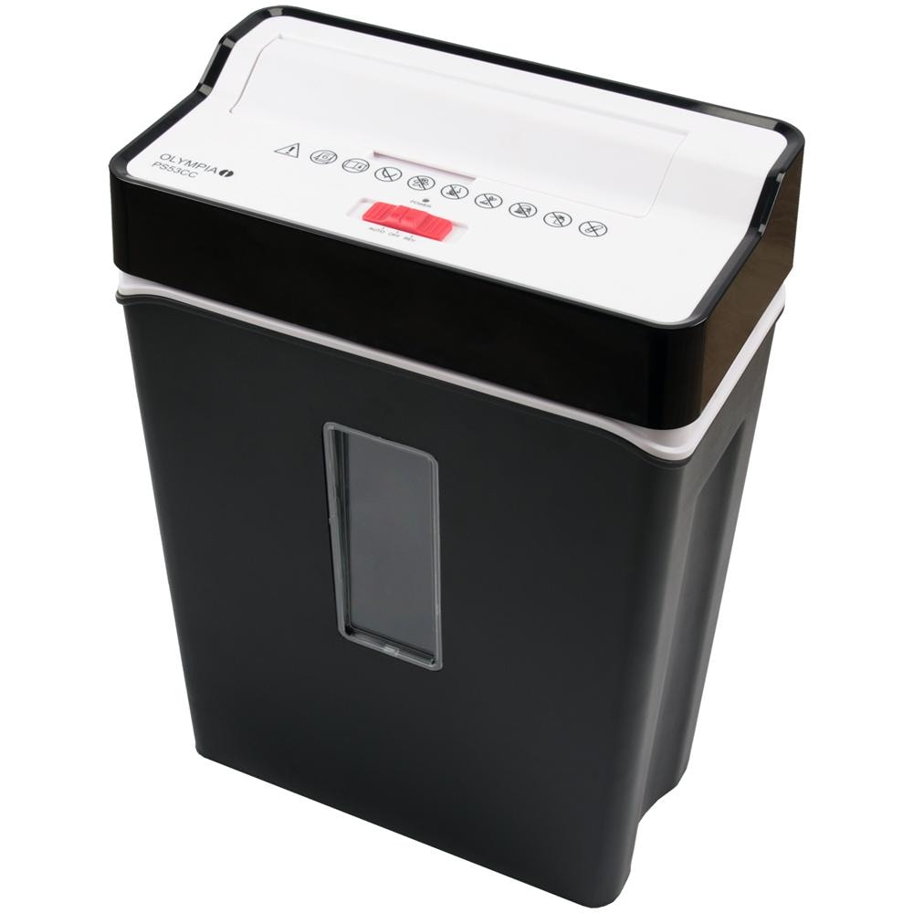 Distruggidocumenti a Particelle PS 53 CC Automatico con cestino da 13L capacità di 6 fogli - Nero e Bianco - Foto 3