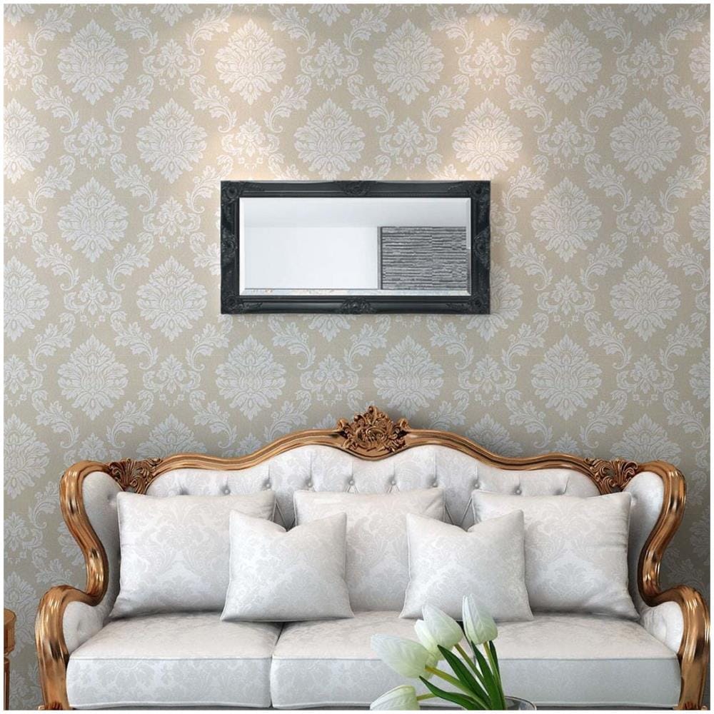 Specchio Da Parete Stile Barocco 100x50 Cm Nero - Foto 2