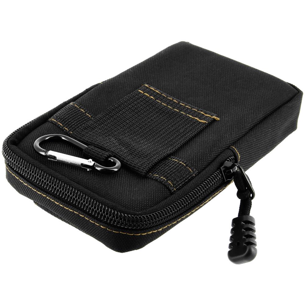 Borsellino Smartphone Universale Custodia Passante-cintura + Moschettone - Nero - Foto 1