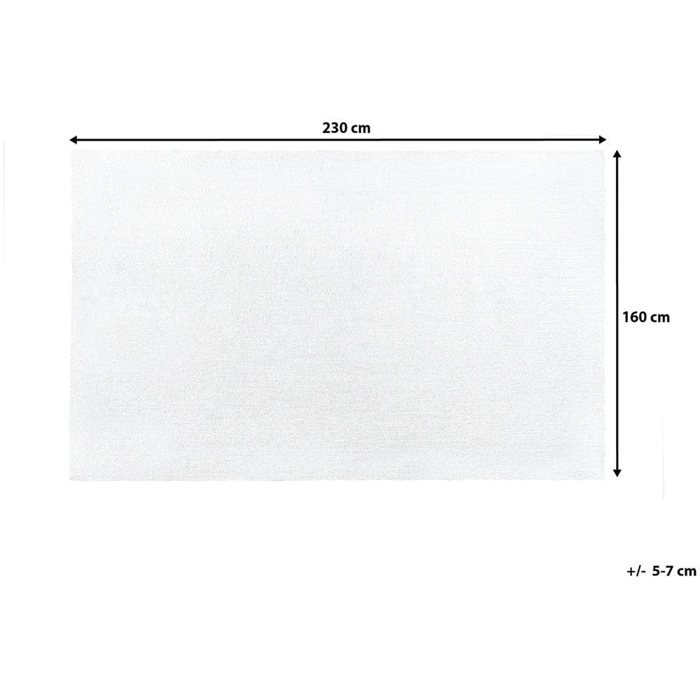 Tappeto Bianco, 160 X 230 Cm Shaggy Demre - Foto 2