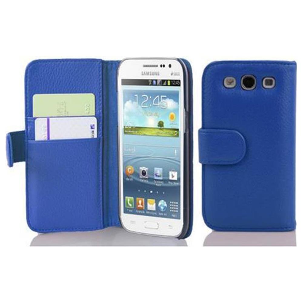 Cadorabo Custodia Compatibile Con Samsung Galaxy Win In Blu Reale - Coperchio Protettivo In Ecopelle Testurizzata E Tasca Per Carte Di Credito - Foto 1