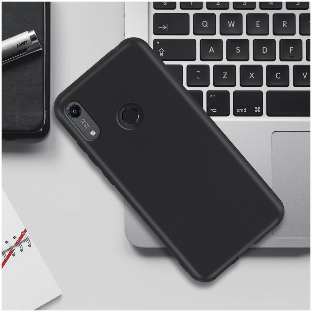Cover Huawei Y6s / Y6 2019 / Honor 8a / 8a 2020 Flessibile Antishock Nero Opaco - Foto 2