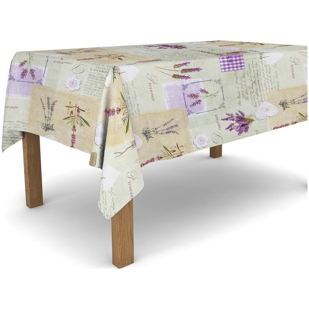 Tovaglia In Tela Cerata In Pvc Antimacchia Resistente E Facile Da Tagliare 140x200 Cm - Lavender - Foto 1