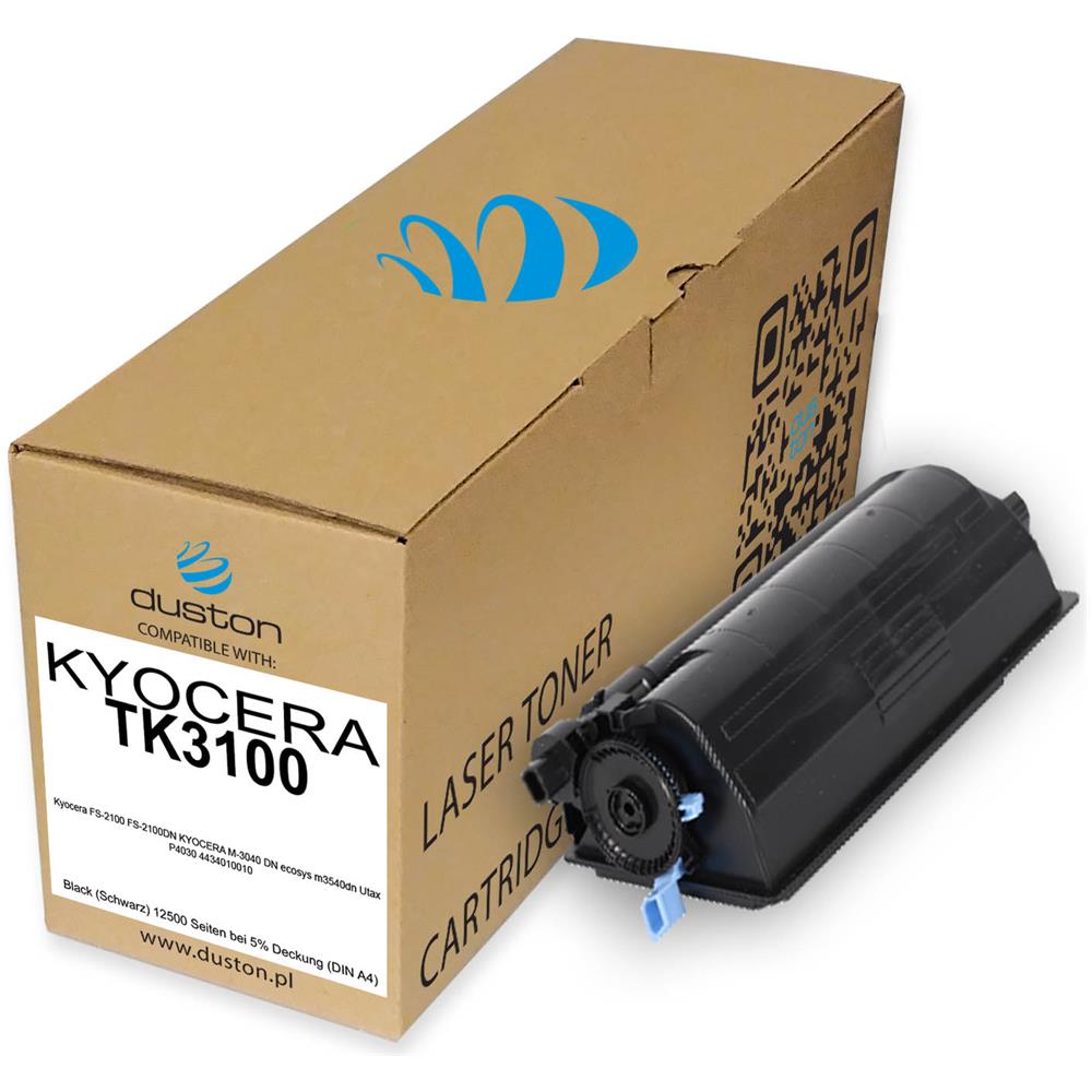 TONER COMPATIBILE - 2x Tk3100, Tk-3100 Negro Compatible Con Kyocera Fs2100 Fs2100dn - Foto 2