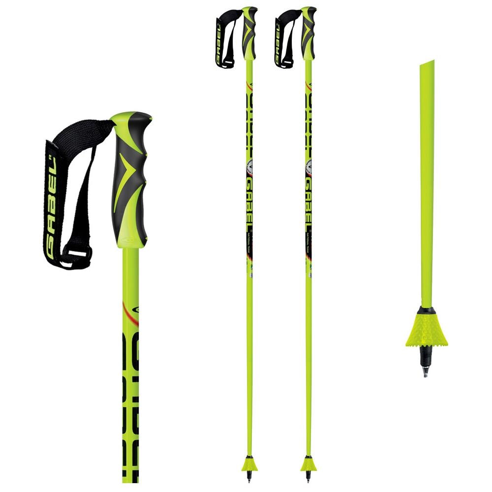 Bastoni Sci Sld-r - Bastoncino Sci Slalom - Lime-black Cm 120 - Foto 1