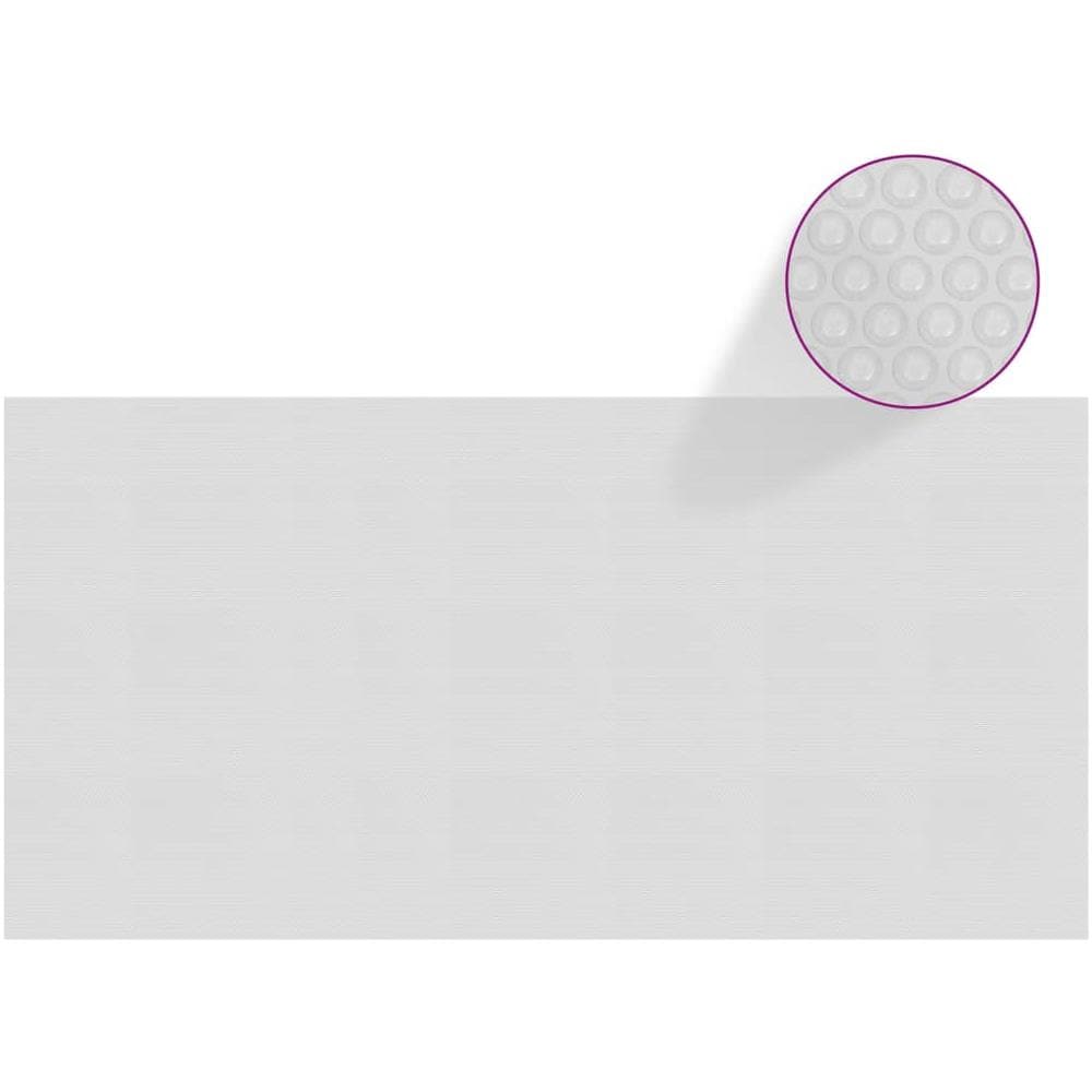 Pellicola Galleggiante Solare Pe Piscina 732x366 Cm Grigia - Foto 1