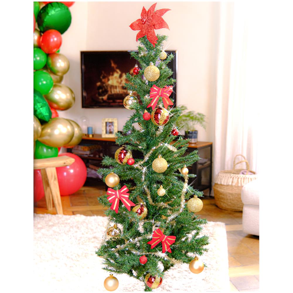 Jja - 18 Palline Di Natale Rosso E Oro 3 Cm - Foto 2