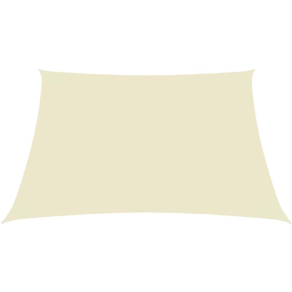 Parasole a Vela Oxford Rettangolare 2,5x3 m Crema - Foto 3