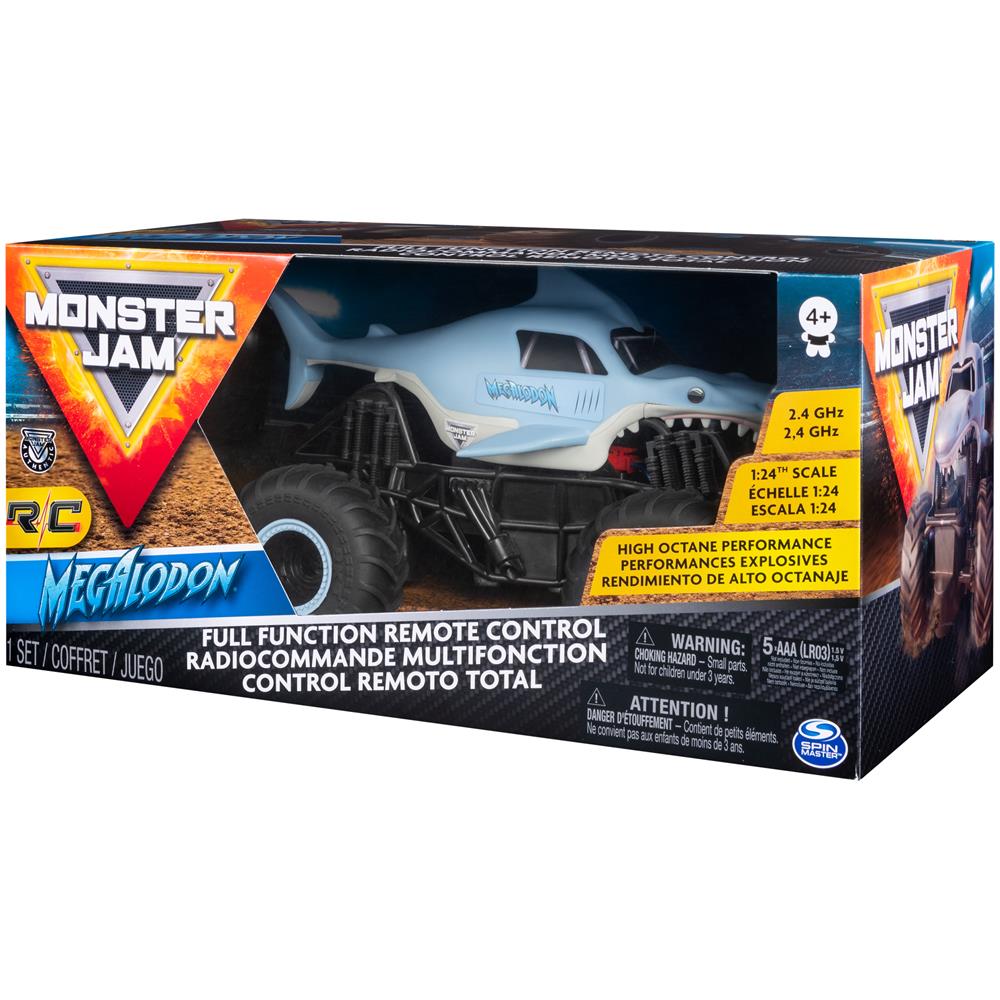 Monster Jam 1:24 RC - Megladon Monster truck Motore elettrico - Foto 6