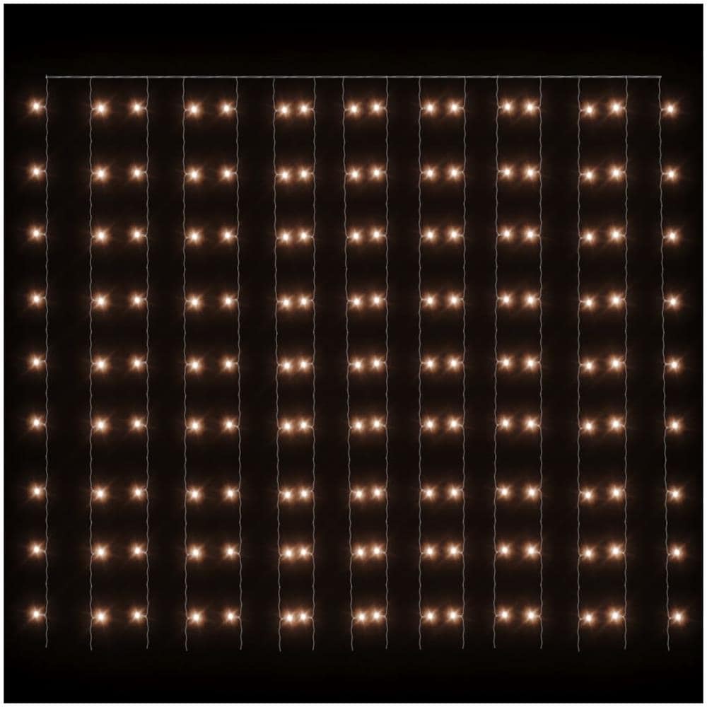 Filo Di Luci Fatate A Led 3x3m 300 Led Bianco Caldo 8 Funzioni - Foto 2