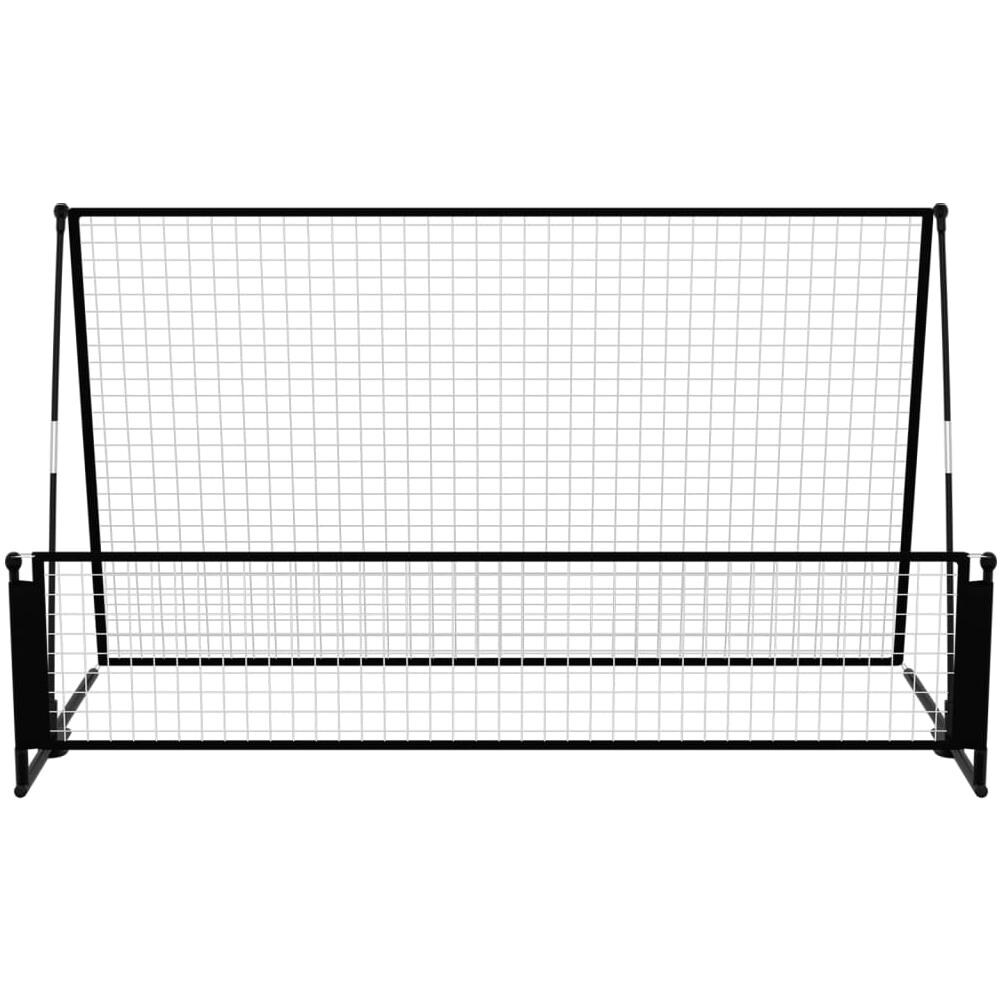 Porta Da Calcio A Rimbalzo 2 In 1 202x104x120 Cm In Acciaio - Foto 3